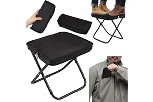 YEGOOKAY Handbag Stool Ultraleicht Walkstool Campinghocker Klappbar Faltbarer Hocker für Unterwegs Falthocker Camping Fußhocker Angelhocker Faltbar 150 kg für Reisen Wandern Garten Angeln Grillen Strand