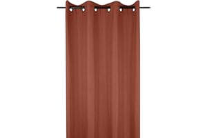 LOVELY CASA - Rideau - Modèle Bea - Terracotta - 140x260 cm - 100% Polyester