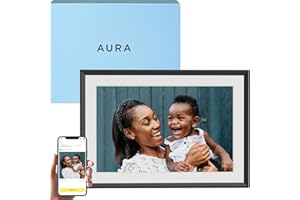 Aura, cadre photo numérique Carver Mat, Wi-Fi, 10,1 pouces | Le meilleur cadre numérique à offrir | Envoyez vos photos depuis