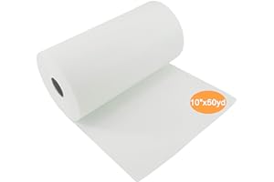 New brothread Cut Away Machine Embroidery Stabilizer Backing 10" x50 Yd (25cmx46M) roll - Medium Weight 70gm (2.5oz) - Cut into Variable Sizes - for Machine Embroidery and Hand Sewing