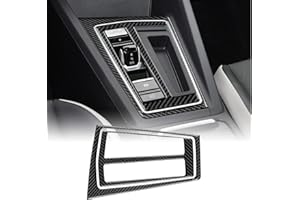‎KUNGKIC KUNGKIC Kohlefaser Auto Schalthebel Konsole Gangschaltung innerer Rahmen Getriebe Trimmen Aufkleber Innenbereich Compatible with volkswagen vw Golf 8 2020 2021 2022 2023 Zubehör(Schwarz)