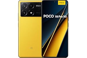 XIAOMI Poco X6 Pro - Smartphone de 12+512GB, Pantalla AMOLED de 6.67” 120Hz 1.5K, MediaTek Dimensity 8300-Ultra, Triple cámara de hasta 64MP, 5000mAh, Amarillo (Versión ES)