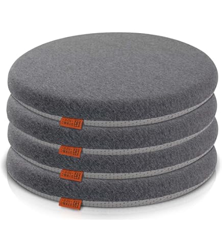 Rubberneck 4er Set rutschfeste Filz Sitzkissen rund