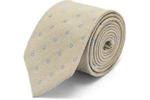 BRERA 67 Cravatta Uomo Elegante in Lana e Seta | Cravattino per Completo 148x8 | Cravatte Slim per Vestito da Cerimonia e per Abiti da Lavoro