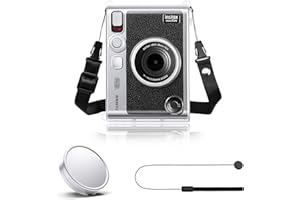Rieibi Capuchon d'objectif pour Instax Mini Evo, Fuji Mini Accessoires pour Fujifilm Instax Mini Evo Cache d'objectif, Capuchon d'objectif Mini Evo
