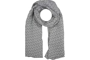 Zwillingsherz Seiden-Tuch Damen stylisches Muster - Made in Italy - Eleganter Sommer-schal für Frauen - Hochwertiges Seidentuch/Seidenschal - Halstuch und Chiffon-Stola Dezent