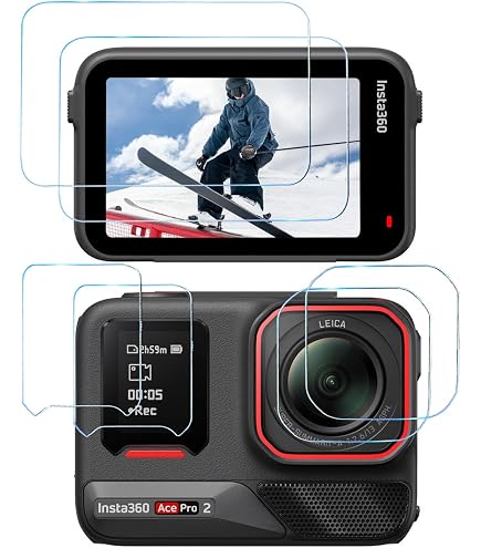 9 Films Verre Trempé Pour GoPro Hero 13 Noir - Dureté 9H - Anti-rayures, Anti-traces - Kit Complet