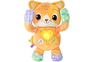 VTech - Fripon, Cache-Cache Chaton, Peluche Bébé Coucou-Caché, Chat Interactif, Jouet d'Éveil Musical et Sensoriel, Cadeau Bébé Dès 10 Mois - Contenu en Français