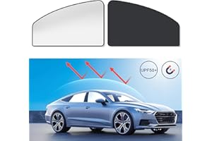 MERTTURM Osłony przeciwsłoneczne Zasłona samochodowa blokuje ponad 99% PROMIENI UV i CIEPŁA do szyba boczna Uniwersalna SUV chroni niemowląt dzieci pasażerów zwierzęta (2 szt Przednie siedzenie)