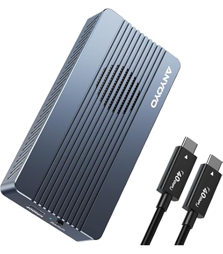 Qwiizlab Lüfterloses 40 Gbit/s USB4 Thunderbolt Externes SSD-Gehäuse Qwiizlab Lüfterloses 40 Gbit/s USB4 Thunderbolt Externes SSD-Gehäuse