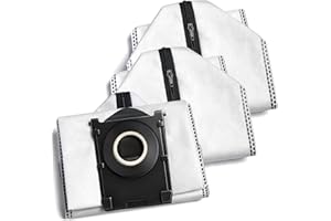 Wiederverwendbare Staubbeutel für Ecovacs Deebot X9 Pro Omni/X8 Pro Omni/T50 Omni/T50 Pro Omni/T80 Omni/T30C Staubsauger, Ersatz Beutel mit Reißverschluss (3 Stück)