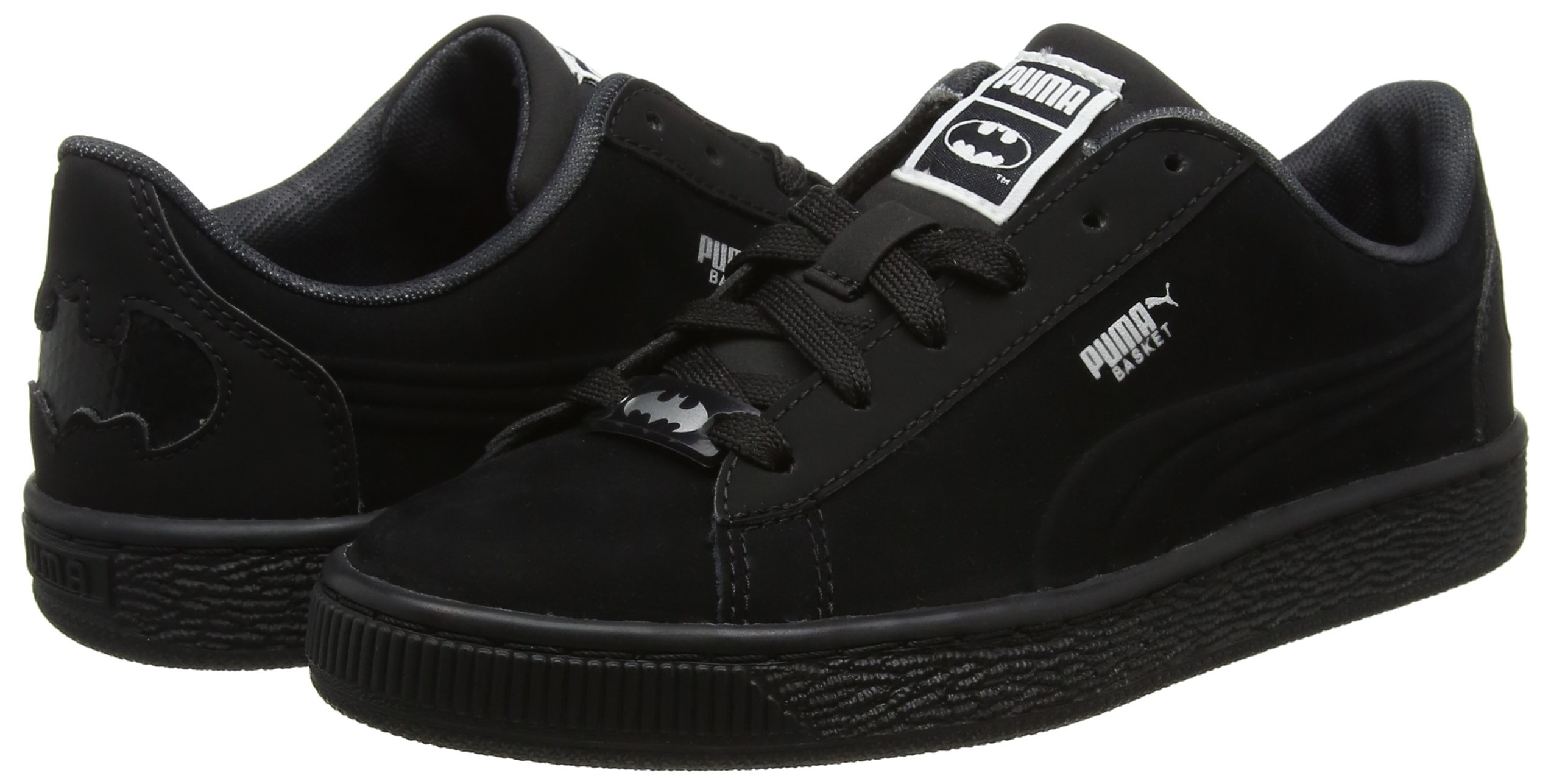 Puma-Unisex-Kinder-Jl-Batman-Basket-Jr-Sneaker