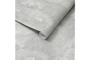 ARTHOME WALL DECOR Arthome Gris Béton Papier Peint Peel and Stick Contact Papier 40cmx10m Auto Adhesif Vinyle Film Décoratif pour studios, bureaux, magasins, bars, salles de sport, restaurants Plan de travail