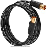 RELIAGINT RL Flex Cable 1 m Coaxial TV Antenna Extension Male/Female 75 Ohm Pure Copper Conductor for DTT, Cable and Satellit