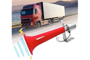 LEIKURVO Clacson turco, 12 V/24 V, corna ad aria compressa, clacson, caravan, fischietto a pressione per auto, camion, motociclette Suv