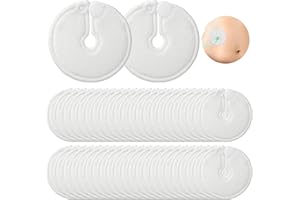 XAZTR 56 Pack G Tube Button Covers, 3 x 3 Inch Feeding Tube Pads, White G Tube Pads Holder Soft Absorbent Cotton Peritoneal Abdominal Dialysis Accessories for Nursing Care