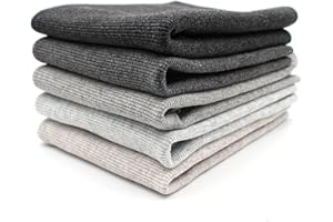 VMG-STORE 5x 0,25m Bündchenstoff Set Schlauchware 95% Baumwolle, 5% Elasthan Auswahl Jersey (RIB Meliert1, 5er Set)