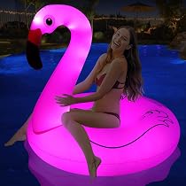 LENONE - Luces solares flotantes para piscina, luces solares brillantes
