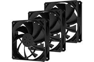 upHere 120mm 4PIN PWM Ventola per PC, Ventola silenziosa ad Alte Prestazioni per Raffreddamento PC, NK12BK4-3