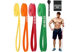 YOVKOK Exercise Bands Resistance Bands for Working Out,Pull Up Bands Set,at Home Workout Equipment,Workout Bands for Men and Women,Stretch Bands