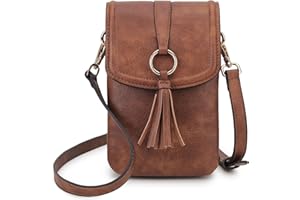 VX VONXURY Bolso Movil para Mujer Mini Bolso Bandolera de Cuero PU Mini Bolso de Teléfono Móvilcon Correa Ajustable