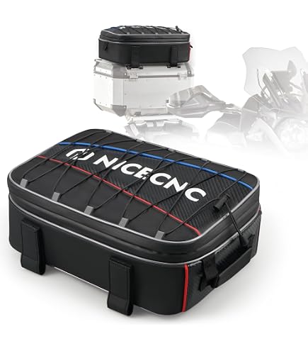 GREAT BIKERS GEAR – Borse Interne Per BMW F700GS - Set 3 Tasche Laterali E Top Box - In Nylon 600D Con Tracolle E Tracolla - Impermeabili E Rifrangenti