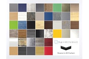 RahmenMax® Skane Puzzlerahmen 47,5 x 63,5cm Bilderrahmen Weiß hochglanz Hintergrund Weiss Kunstglas Antireflex