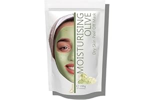 Oïléna - Masque Peel-Off Alginate Visage | Hydratation Intense et Réparation Peau Sèche | Élimination Douce des Points Noirs | Teint Lisse & Lumineux | Masque Gélifiant Maison, Transparent