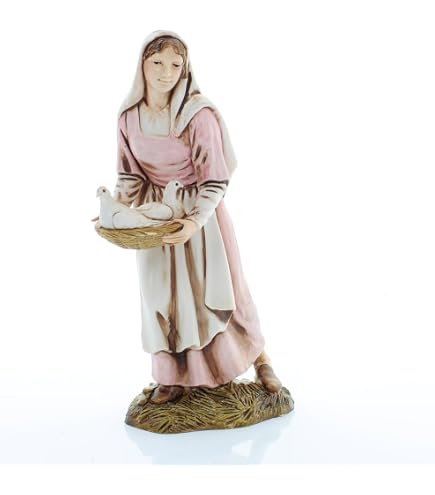 Moranduzzo Krippenfigur Flötenspieler – 12 Cm, Handbemalt, Aus Italien, Unzerstörbares Polymer