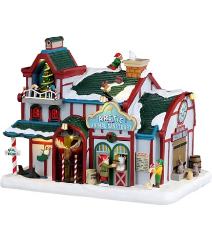 Lemax 95569 Villaggio Di Natale Facciata: La Stalla Dell'Avvento Di Dasher - Decorazione Natalizia Da Collezione - 4