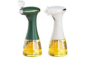 OAXYS Aceitera Spray Pulverizador de Aceite Spray Aceite cocina para Freidora de Aire Spray Aceite de Cocina Eléctrico Rociador de Aceite Dosificador de Aceite en spray Difusor aceite 1ud Bote spray Blanco