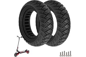 Prodrocam 10 x 3/255 x 80 (80/65-6) Pneu Plein, 10 Pouces Pneus de Remplacement pour Joyor Y8-S/KuKirin G2 Max/Kugoo M4 Pro Trottinette électrique (2 Pièces Noir)