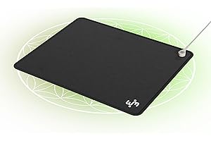 ‎WIM SPA Wim Spa [Das Original] Universal Grounding Mat Erdungsmatte Desk Matte - mit EU Stecker und 5,80m Kabel - Steigern Sie ihr Wohlbefinden, besserer Schlaf uvm. (25x30cm - Small)