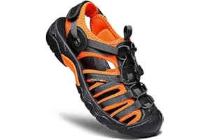 ZYLDK Sandales de Randonnée Homme Femme ​Cuir Fermées Été Extérieur Chaussures de Sport Plage Chaussures d'eau Plage Closed-Toe