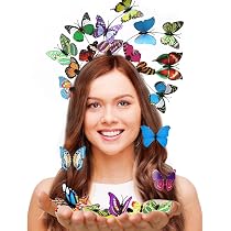 DawnHope Schmetterlingsflügel-Kostüm – Mit Maske & Antennen Für Halloween & Partys