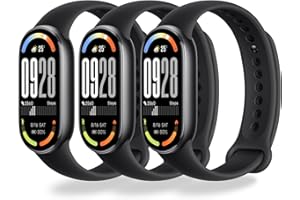 Monuary 3-10 Pezzi Cinturino Compatibili con Xiaomi Smart Band 10/9/8, Bracciale di Sportivi Colorati, con Raccordi Metallici, Morbidi e Traspiranti, Sgancio Rapido