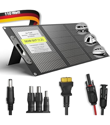 ELECAENTA 15W Faltbar Solar Ladegerät 2-Port (USB-A/USB-C - View #4