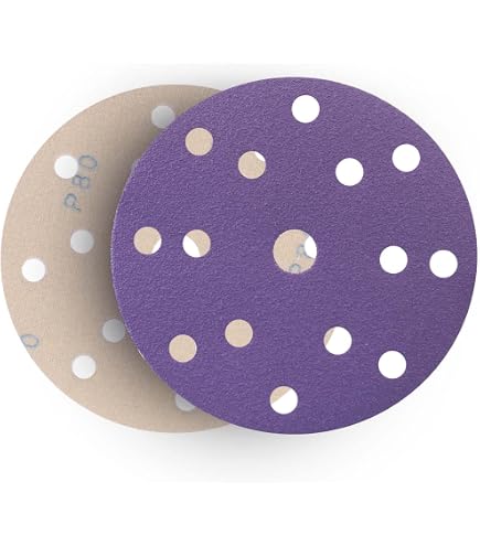 50 Disques Abrasifs 150mm Grain 40 - Céramique Multi-Trous | Pour Ponceuse Orbitale