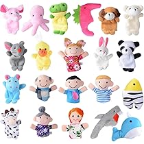 Tigre) Marionnette à Main En Forme D'animal, Jouets En Peluche, Poupée