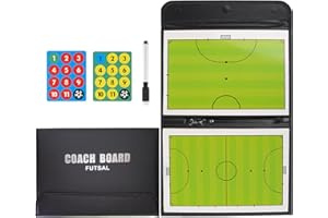 RoseFlower Pizarra Futbol Sala Entrenador, Pizarra Magnetica Futsal Futbol, Pizarra Futsal Futbol Sala con Imanes Lapiceros, Carpeta Tactica Pizarra Tactica Futbol Sala para Entrenadores y Arbitros