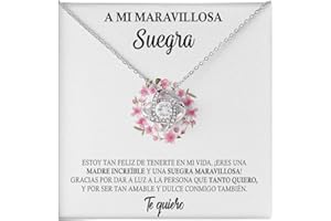 Bramart Collar para Mujer Esposa, Mamá, Novia, Hija, Amiga - Ideas de Regalos para ella, Aniversario de Matrimonio, Cumpleaños o Navidad - Estuche con DEDICATORIA incluido