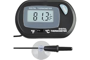 SunGrow Betta Digital Thermometer, Präzise Überwachung der Tanktemperatur, einfach zu bedienen