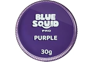 Blue Squid PRO Peinture du Visage - Violet classique (30gm), Fournitures professionnelles de maquillage à base d'eau pour adultes, enfants et SFX
