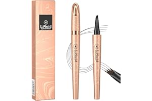 Landrain Kredka do brwi 3D, wodoodporna, w płynie, długo utrzymująca się, odporna na rozmazywanie, Microblading kredka do brwi, kolor czarny