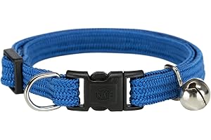 Trixie 4154 Katthalsband, elastiskt, nylon, blandade färger