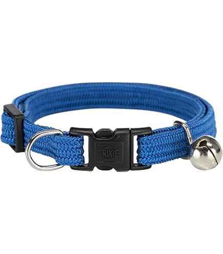 4 Colliers Pour Chat Avec Clochette - Fermeture De Sécurité - Taille Réglable (19-32 Cm) - Coton Doux