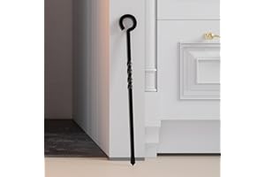 Kingson Black Fire Poker 40.5cm Long Fireplace Tool for Log Burners and Open Fires Stylish and Functional Fireside Accessory