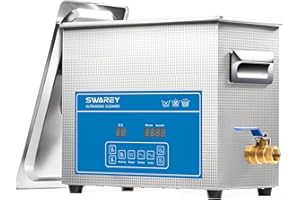 SWAREY Ultraschallreinigungsgerät 6.5L Professioneller Ultraschallreinigungsgeräte 40KHz mit Digitalem Timer und Heizung Ultraschallreiniger für Brillen Werkzeuge Schmuck Uhren Vergaser Metallteile
