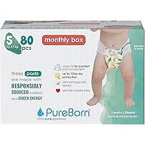 Pannolini Mutandina PureBorn Taglia 6 - Ultra Assorbenti Ipoallergenici In Bamb&ugrave; Per Bambini 15+ Kg