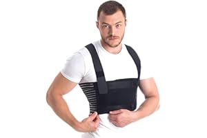 TOROS GROUP MANUFACTURE Męski pas TORAKO podtrzymujący klatkę piersiową, pooperacyjny rozmiar 5 X-Large czarny